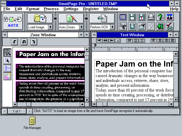 OmniPage Pro 6 - Scan